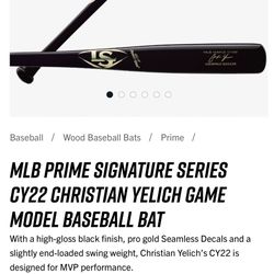 MLB PRIME SIGNATURE SERIES CY22 CHRISTIAN YELICH (Never Used) (Some scratches)