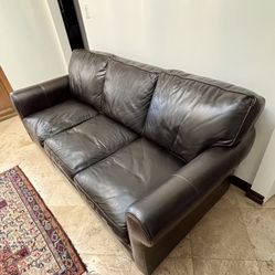 Leather Sofa By Lillian August