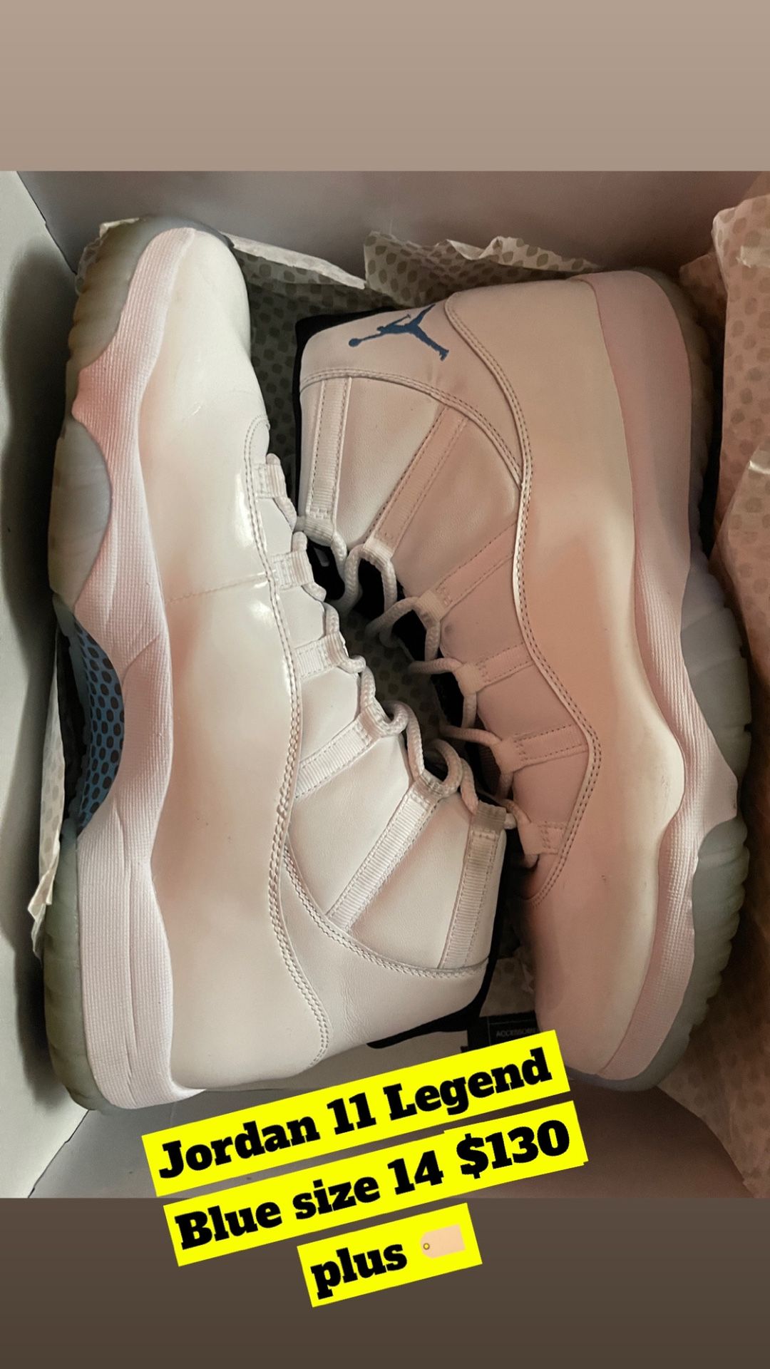 Jordan 11 Legend Blue Men’s Size 14 $130 Worn 