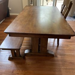 6 Foot (72”) Dining Room Table From  World Market Plus  That Seats 6-8