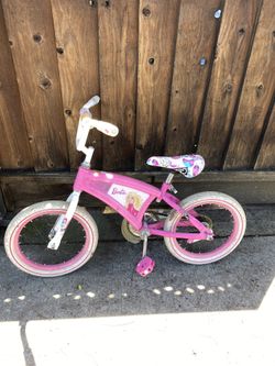 Little girl Barbie bike 16” wheel size