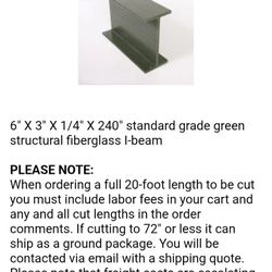 I Beam 20 Foot 