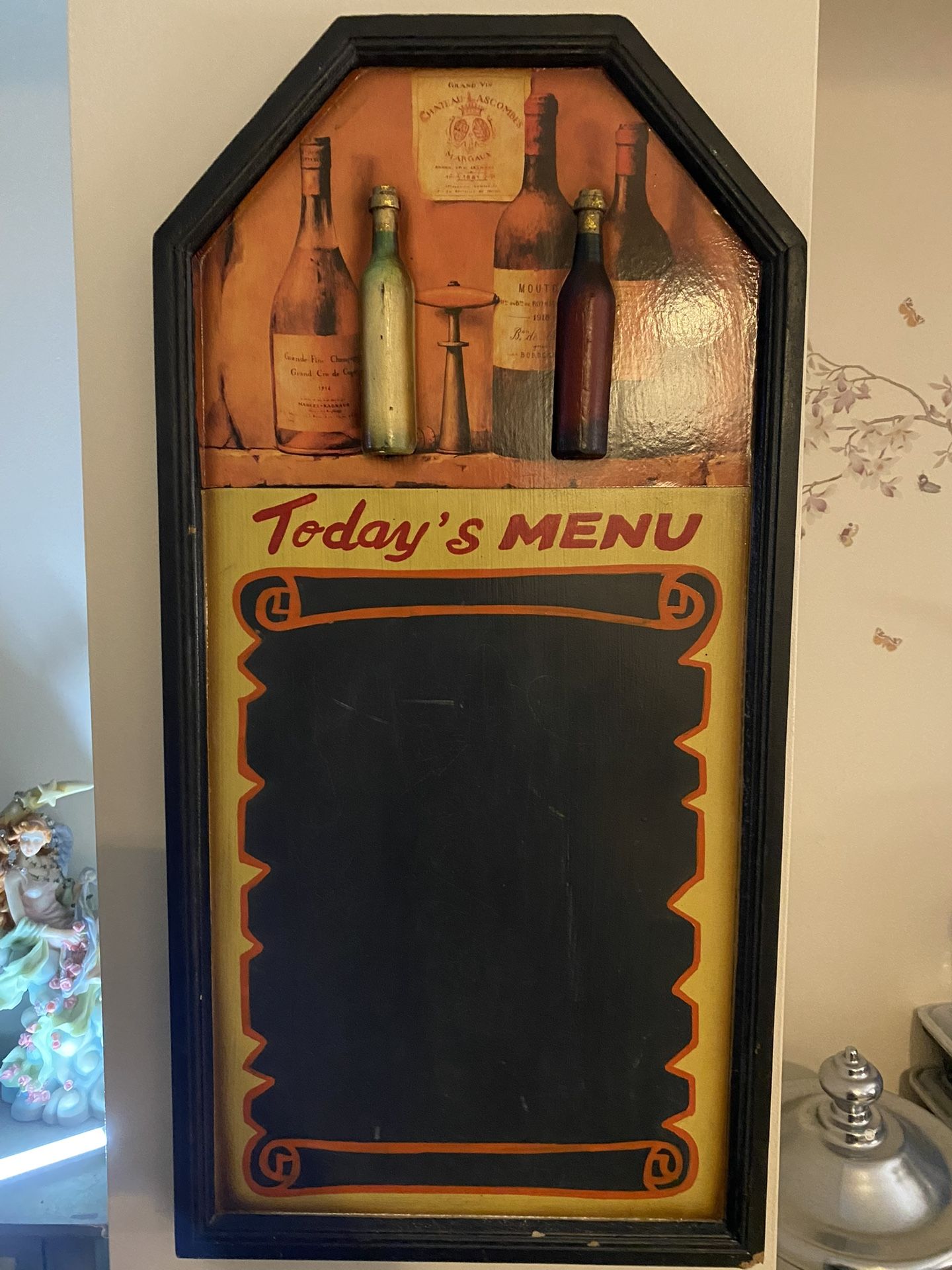 Chalk Board Wine Sign