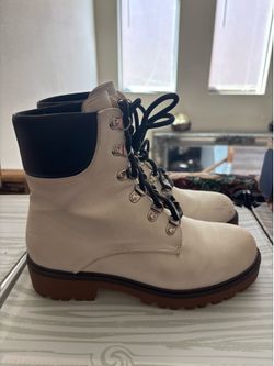 Pretty little thing white boots