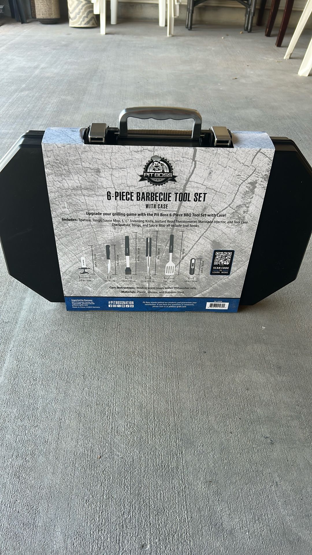 6-Piece Barbecue Tool Set w Case