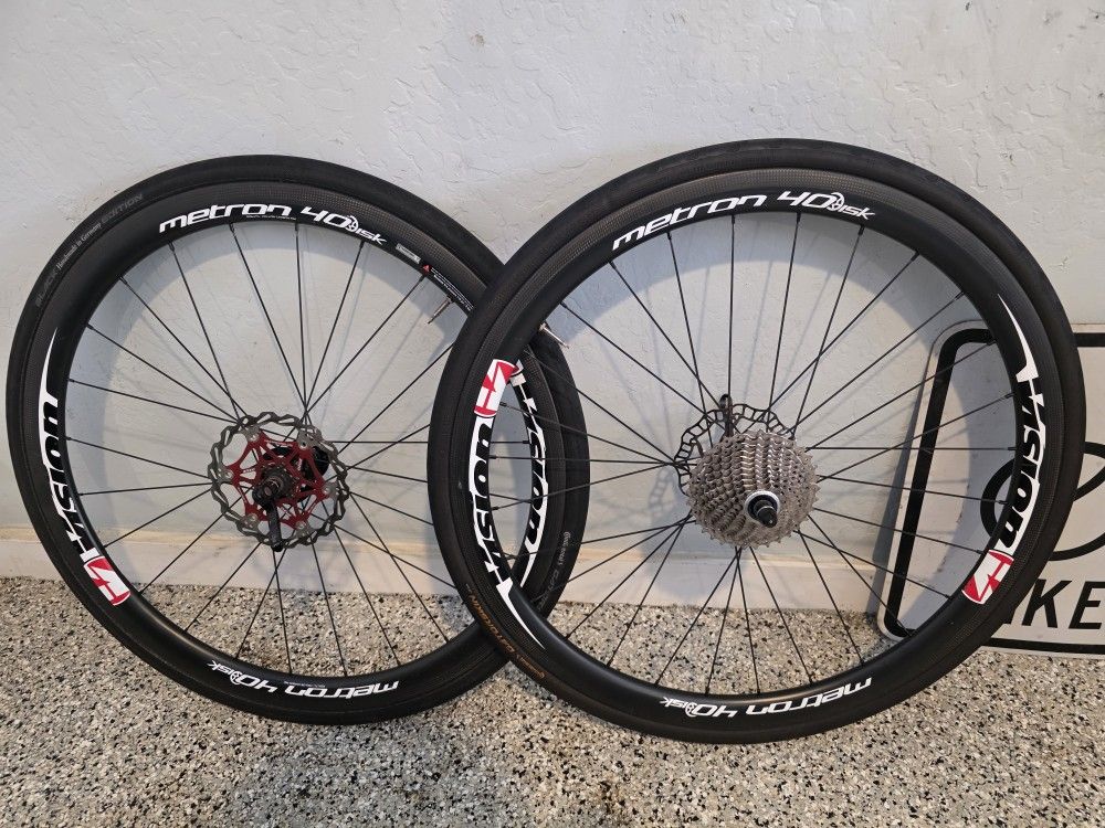 🔥🚲🔥Vision Metron 40 SL Clincher(complete Set,with 11 Speed Cassette And 28mm Gatorskin Tires And Tubes🔥🚲🔥
