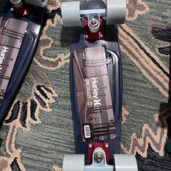 Hurley Mini Cruiser 22" Skateboard Penny Board Style New Sealed Black or blue new fast