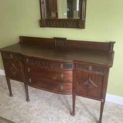 Antique Mahogany Sideboard Buffet