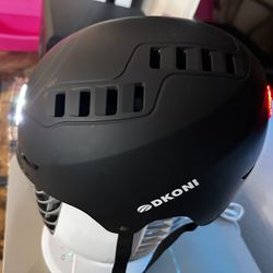 Helmet LED lights front and rear rechargeable.