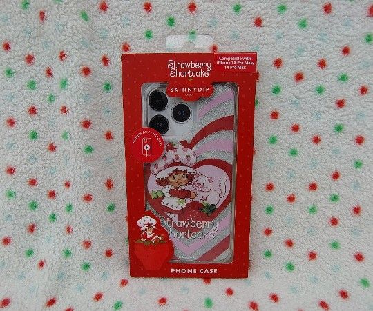 NEW SKINNYDIP STRAWBERRY SHORTCAKE IPHONE 13 & 14 PRO MAX PHONE CASE