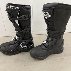 Fox Racing 2018 Youth Comp 3 Boots (7) (BLACK)