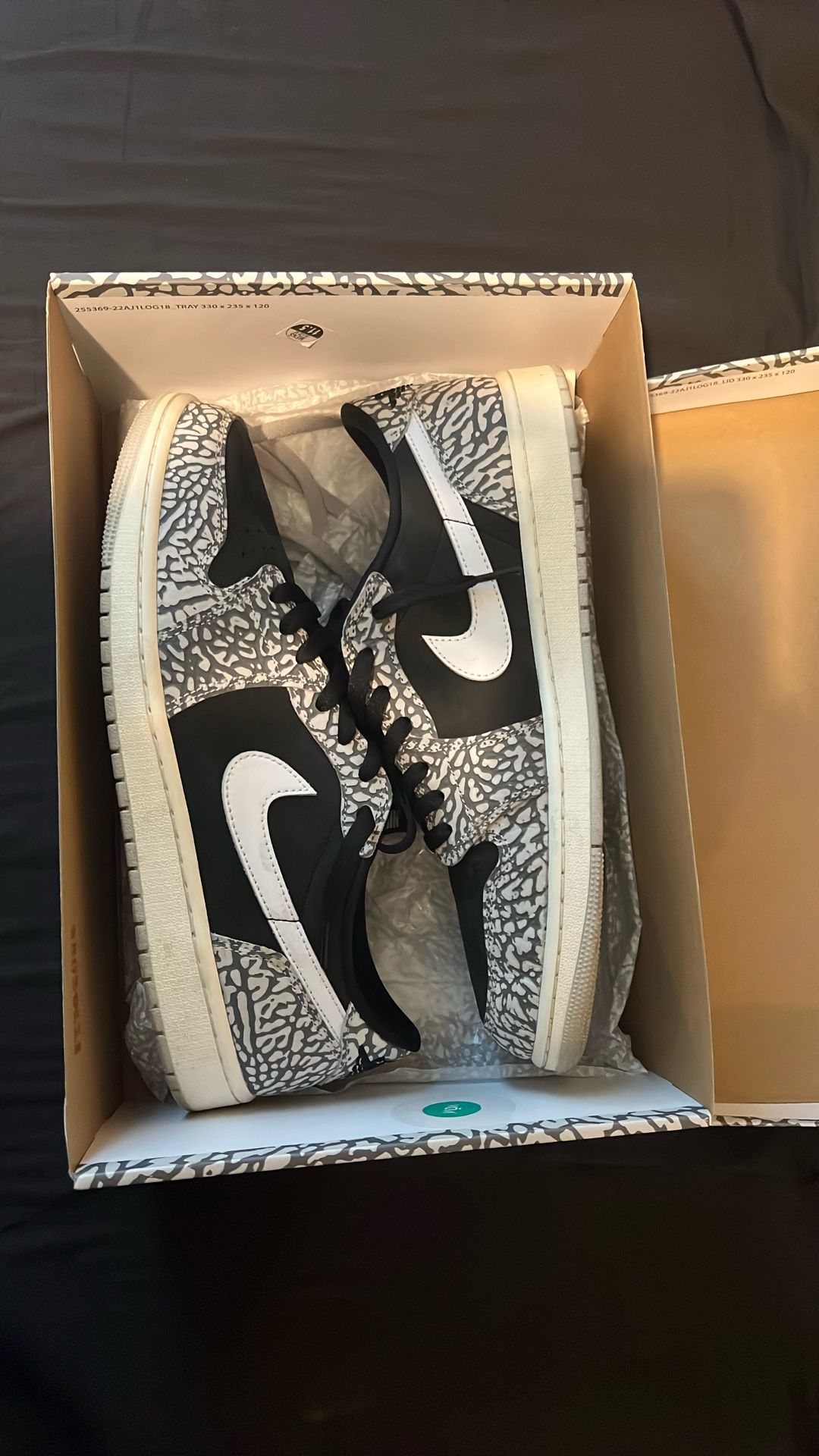 Air Jordan 1 OG low Black Cement