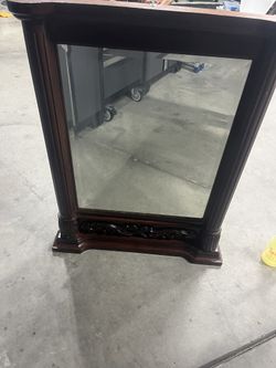 wooden mirror
