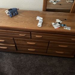 Dresser With Mirror And 2 Night Stands