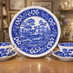 Spode Blue Italian China Pieces 
