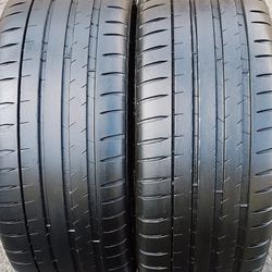 Pair 19 Michelin Pilot SPORT 4s 225/40r19 85-90% Tread Life