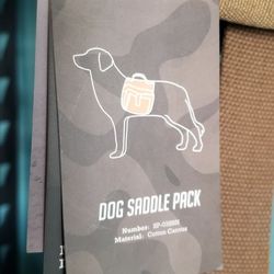 Dog SADDLE PACK