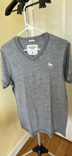 Abercrombie & Fitch Gray V-Neck T-Shirt XL
