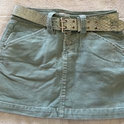 Corduroy Mini Skirt 