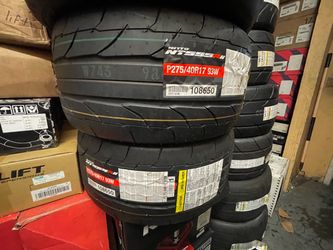 (2) New Tires P2754017 Nitto NT555RII