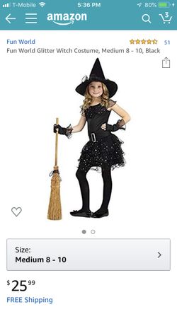 Glitter witch costume