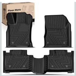 YHTAUTO Floor Mats Fit 2016-2021 Jeep Grand Cherokee & Dodge Durango/2022 Grand Cherokee WK, TPE Floor Liners All-Weather Protection Custom Fit, 1st &