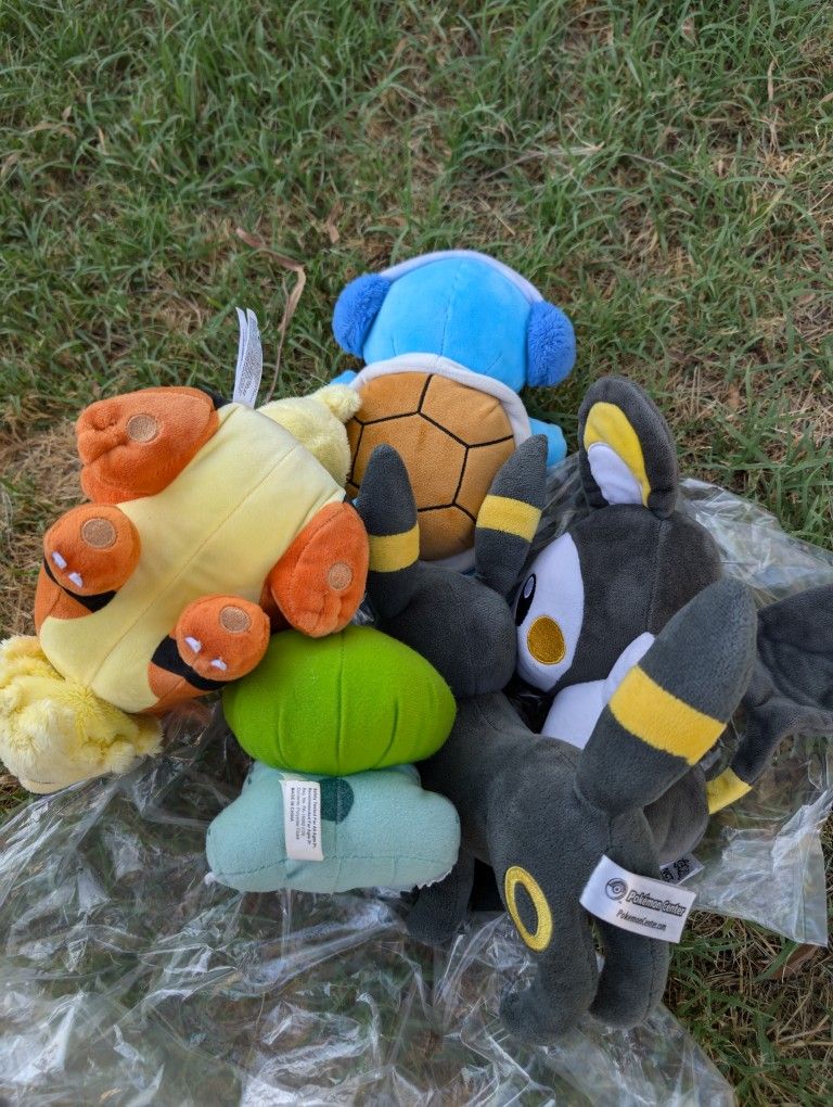 Exclusive Pokémon Plush Collection Lot of 5  & Hobbies