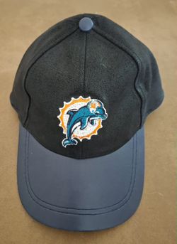 MIAMI DOLPHINS RARE LEATHER NFL FOOTBALL 🏈 CAP HAT 🎩 ONE SIZE FITS ALL 👌 