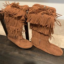 Minnetonka Fringe Boots