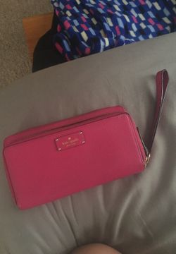 Pink Kate spade wristlet