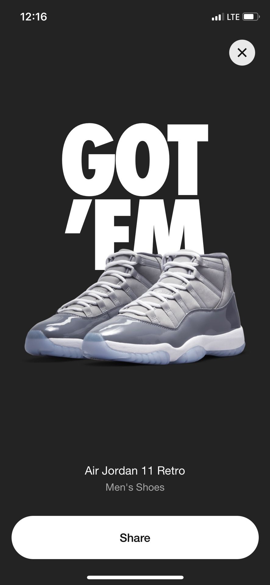 Brand New Air Jordan Retro 11 “Cool Grey” Size 8.5