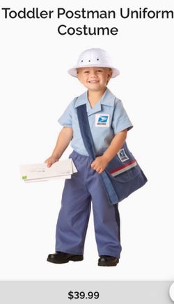 Toddler USPS Postman Uniform Costume (4/6 )