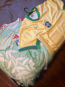 Italy and Brazil Soccer Kits