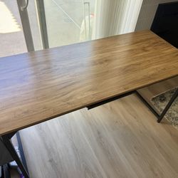 Office Computer Desk, 55 inch Home Office Desk Metal 