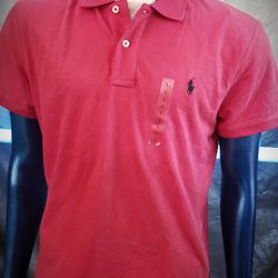 Ralph Lauren Polo Shirt Men’s Large Pink Short Sleeve NWT
