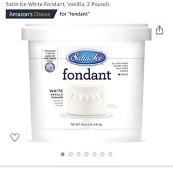 Satin Ice White Fondant, Vanilla, 2 Pounds