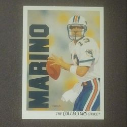 1991 Upper Deck Dan Marino Miami Dolphins #83 Quarterback The Collector's Choice Football Card Vintage Collectible Sports NFL