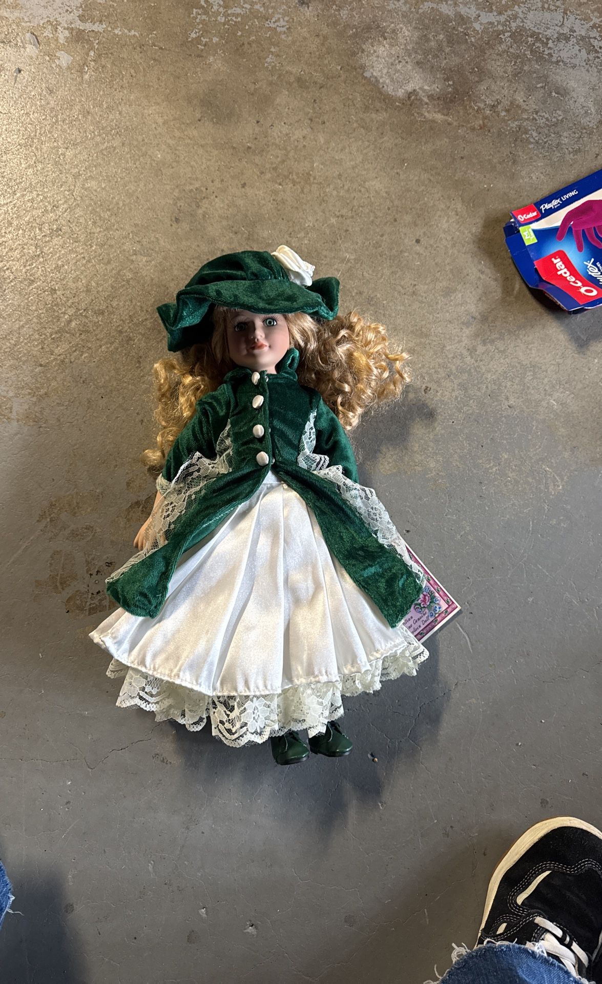 Christina Collection doll 1996 16" Christina Verdi Porcelain Green ...