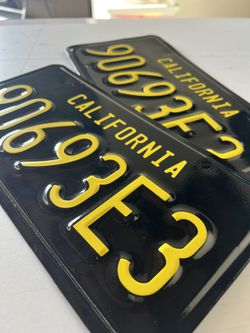 License Plate Wrap Black And Yellow or any color