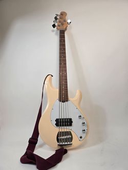 Sterling by Music Man StingRay 5-String Electric Bass Guitar Cream White