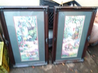 Two vintage painting drawing picture frames
