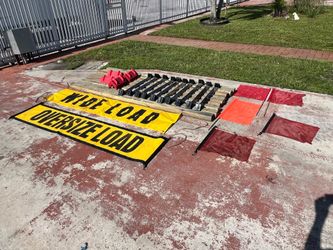 Semi Truck Flatbed Trailer Accessories / Coil Racks/ Corner Protector/ Treated Timber/ Banners