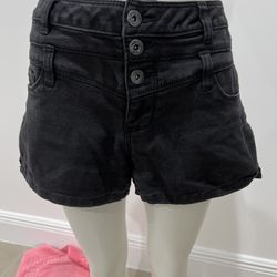 Blue Spice Black Denim Shorts Size 9