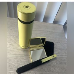 Authentic CHANEL Les Pinceaux De Chanel Brush Travel Set /mirror / nail file
