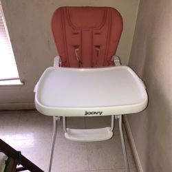 Joovy Pink An White High chair