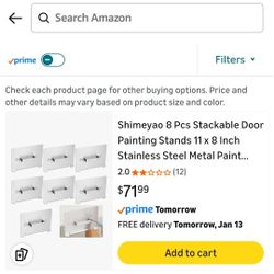 8 Pcs Stackable Door Painting Stands