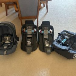 Uppababy Mesa Max Carseat, 1 Base, Travel Bag