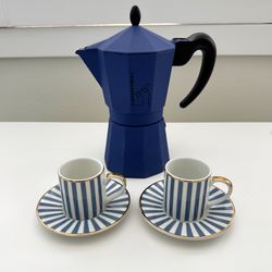 ITALIAN MOKA + 2 ESPRESSO CUPS