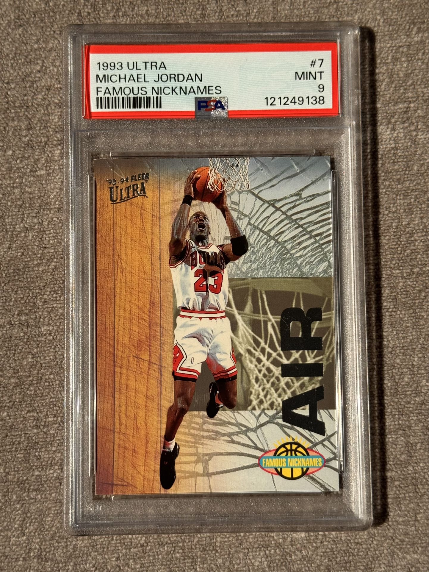 1993 Ultra Michael Jordan Famous Nicknames #7 PSA 9