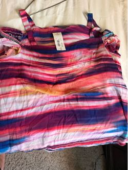 Off shoulder w straps blouse